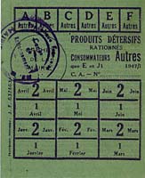 Carte de produits détersifs (1947) / Cliquer pour agrandir