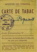 Carte de tabac (1947) / Cliquer pour agrandir recto verso