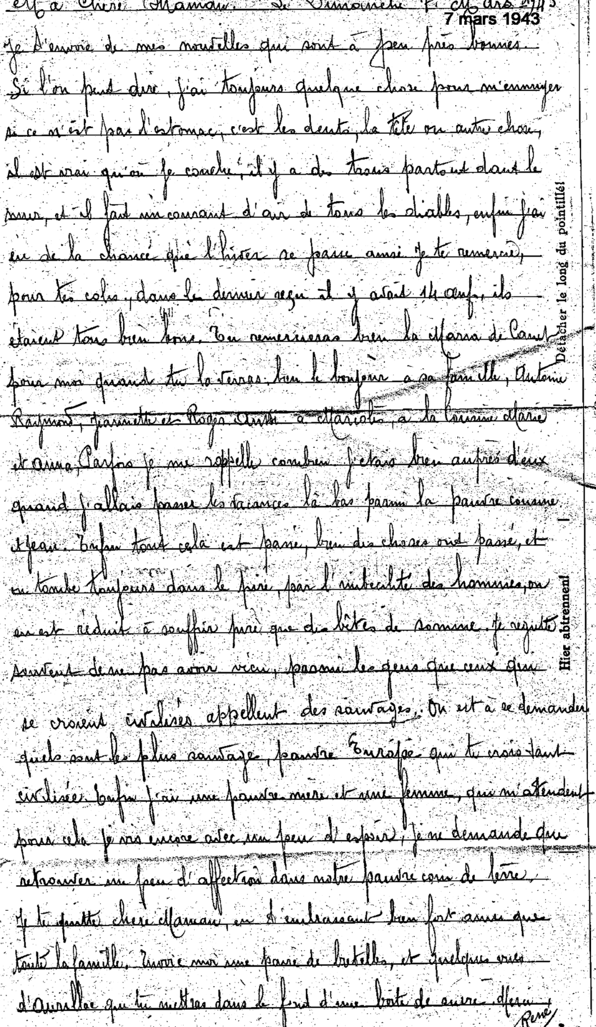 lettre ren fabre