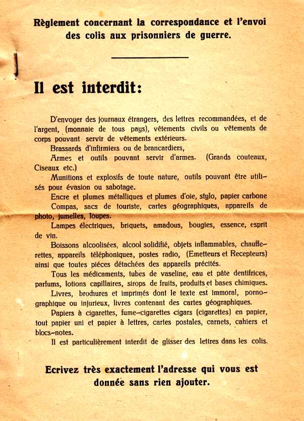 reglement colis