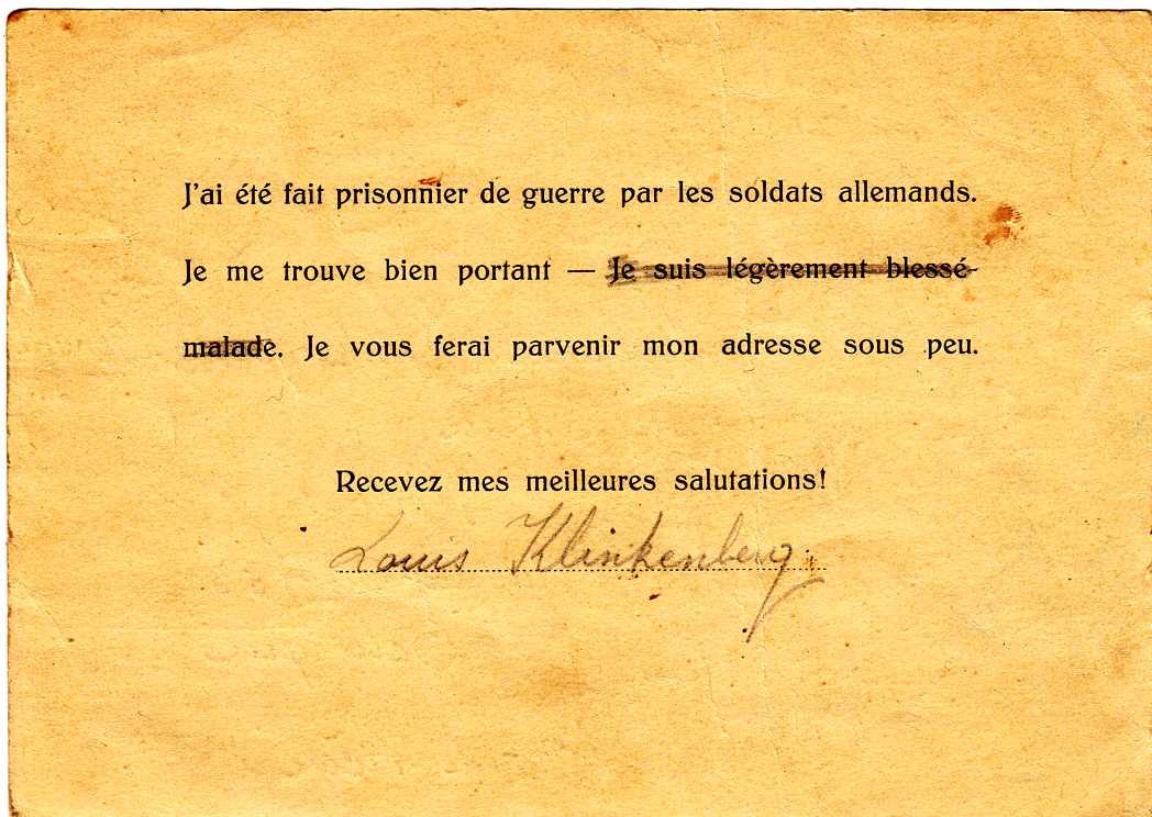 carte verso