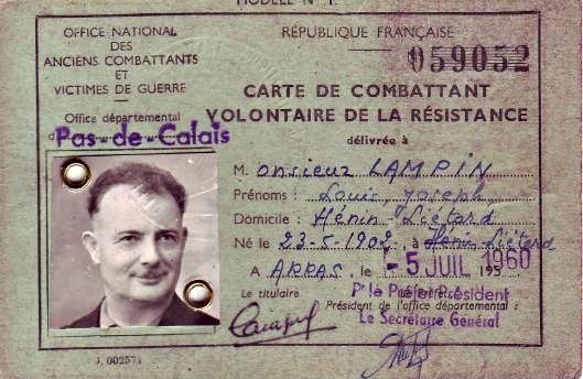 carte de résistant