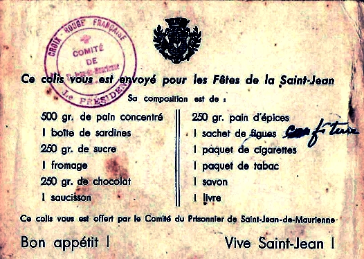 colis croix rouge