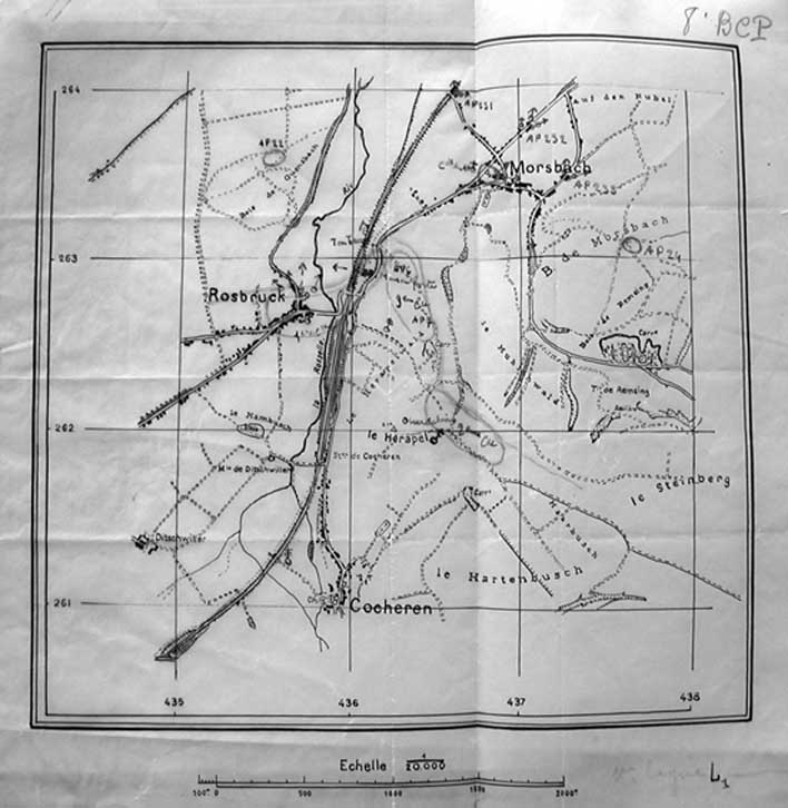 Carte d'Etat_Major - Morsbach - 1940
