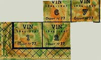 Tickets de vins (1946-1947) / Cliquer pour agrandir
