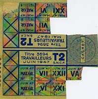 Tickets alimentaires (juin 1947) / Cliquer pour agrandir