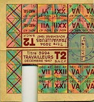 Tickets alimentaires (décembre 1947) / Cliquer pour agrandir