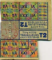 Tickets alimentaires (janvier 1948) / Cliquer pour agrandir