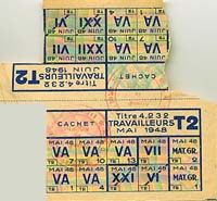 Tickets alimentaires (mai 1948) / Cliquer pour agrandir